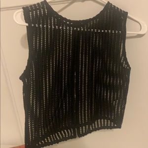 Black See-Through Top